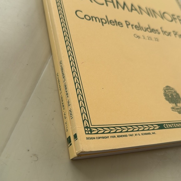 Piano Music Schirmer’s Library Tchaikovsky and Rachmaninoff BRAND NEW - Picture 5 of 6
